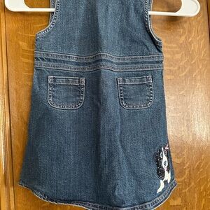 Gymboree Blue Denim Dress with Pink Accents